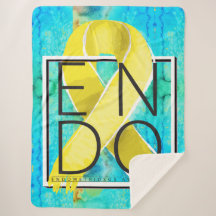 Sensibilização para a endometriose Sherpa Blanket