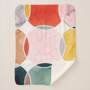 Cobertor Sherpa Sensical - Padrão do círculo