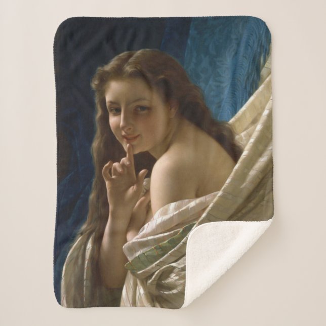 Cobertor Sherpa Sensual Young Flirty Woman (Frente)