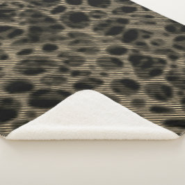 Cobertor Sherpa Sépias estreitas com gradiente sobre buracos deslu