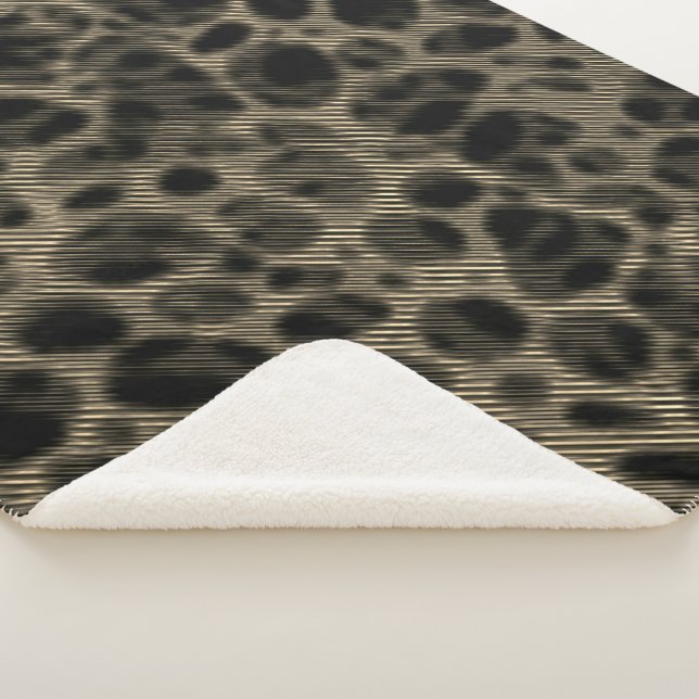 Cobertor Sherpa Sépias estreitas com gradiente sobre buracos deslu (3/4)