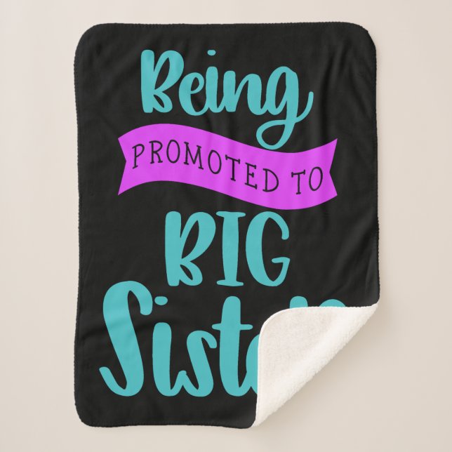 Cobertor Sherpa Ser Promovido À Irmã Grande (Frente)