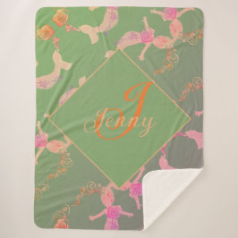 Cobertor Sherpa Sereia Romântica Rosa