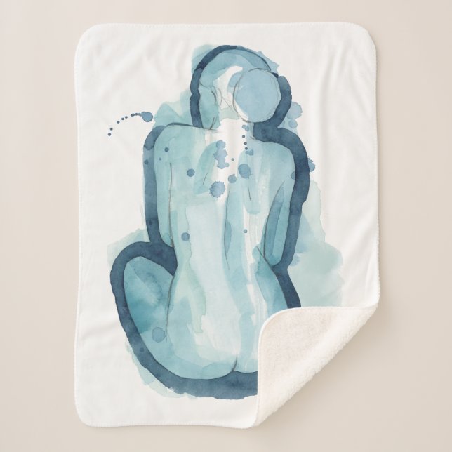 Cobertor Sherpa Serena Sketch (Frente)