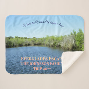 Cobertor Sherpa Serenidade dos Everglades