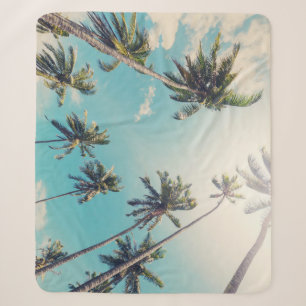 Cobertor Sherpa Serenity Tropical Beach Landscape