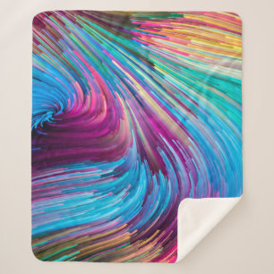 Cobertor Sherpa Série Color In Motion. Design de fundo do lici