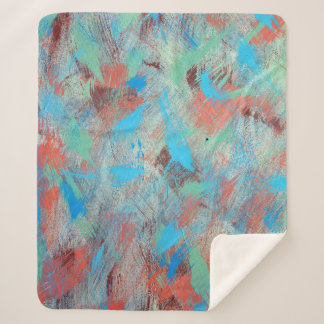 Cobertor Sherpa Série colorida: textura de fundo abstrato.