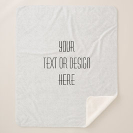 Cobertor Sherpa Seu design personalizado -