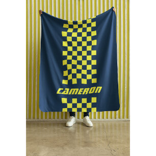 Cobertor Sherpa Seu nome Cores Totalmente Personalizadas - Faixa V