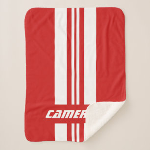 Cobertor Sherpa Seu Nome Cores Totalmente Personalizadas Faixas 1