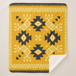 Cobertor Sherpa Shawl quadrado, paisley floral batik.