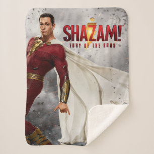 Cobertor Sherpa SHAZAM! Fury of the Gods   Hang Loose Movie Poster