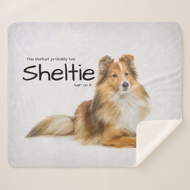 Cobertor Sherpa Sheltie Hair (Frente (Horizontal))