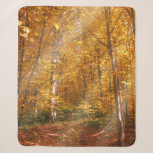 Cobertor Sherpa Sherpa Blanket Autumn Dourada Rays