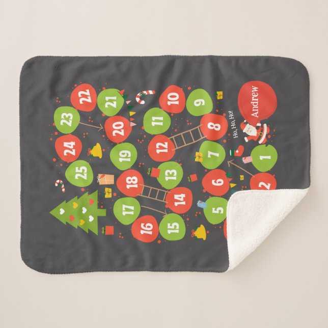 Cobertor Sherpa Sherpa Blanket - Cinza de Conselho Personalizada p (Frente (Horizontal))