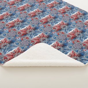 Cobertor Sherpa Sherpa Blanket com Design de cores francesas