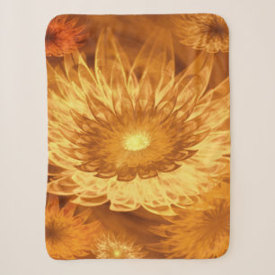 Cobertor Sherpa Sherpa Blanket Fantasy Flores Amarelo