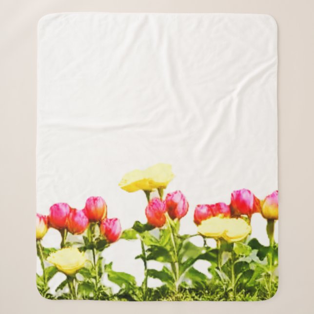 Cobertor Sherpa Sherpa Blanket FLOWER DESIGN SGN (Frente)