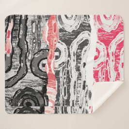 Cobertor Sherpa Sherpa Blanket – Friction Lands Abstract Design