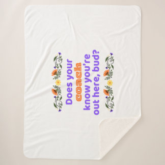 Cobertor Sherpa Sherpa blanket hockey gift does coach know