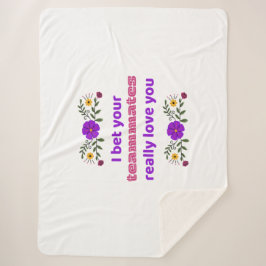 Cobertor Sherpa Sherpa Blanket Hockey Rink Blanket Teammates 