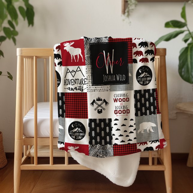 Cobertor Sherpa Sherpa Blanket | Lumberjack Wilderness (Criador carregado)