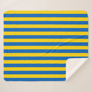 Cobertor Sherpa Sherpa Blanket Patriótico com bandeira da Ucrânia