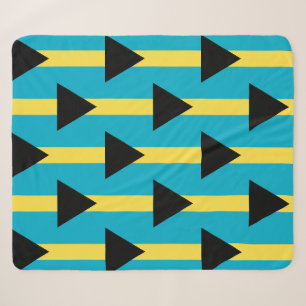Cobertor Sherpa Sherpa Blanket Patriótico com bandeira das Bahama