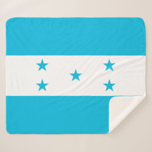Cobertor Sherpa Sherpa Blanket Patriótico com bandeira de Honduras