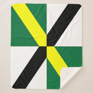 Cobertor Sherpa Sherpa Blanket Patriótico com bandeira de Monterey