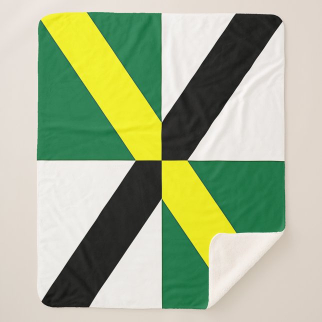 Cobertor Sherpa Sherpa Blanket Patriótico com bandeira de Monterey (Frente)