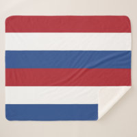 Sherpa Blanket Patriótico com bandeira holandesa