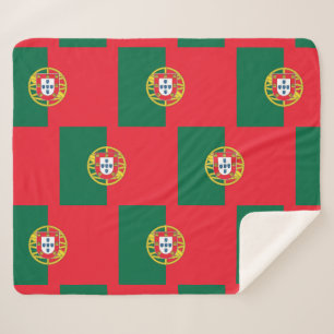 Cobertor Sherpa Sherpa Blanket Patriótico com bandeira portuguesa