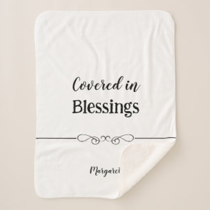 Cobertor Sherpa Sherpa Blanket Personalizado com Nome e Mensagem