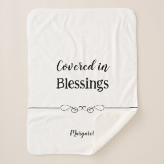 Cobertor Sherpa Sherpa Blanket Personalizado com Nome e Mensagem