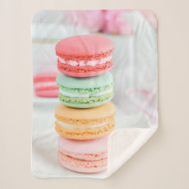 Cobertor Sherpa sherpa fleece blanket macarons