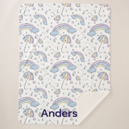 Cobertor Sherpa Sherpa Rainbow Blanket