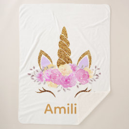 Cobertor Sherpa Sherpa Unicorn Blanket