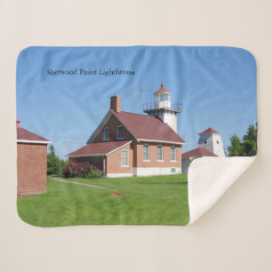 Cobertor Sherpa Sherwood Point Lighthouse Sherpa coberket
