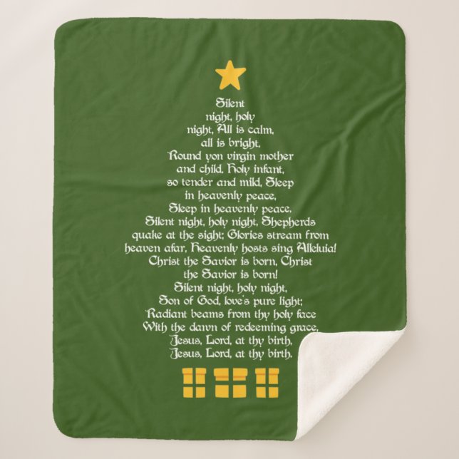 Cobertor Sherpa Silent Night (Frente)