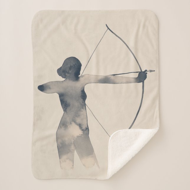 Cobertor Sherpa Silhouette Watercolor (Frente)