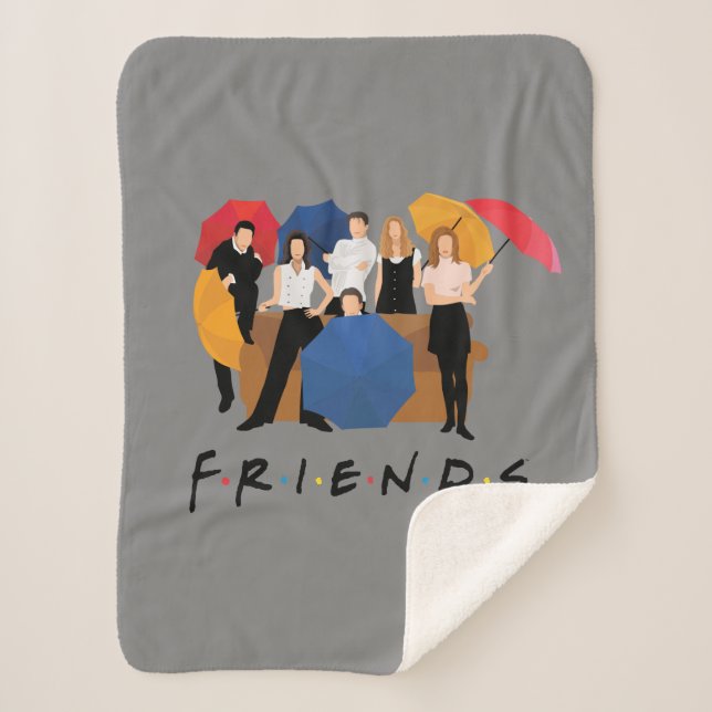 Cobertor Sherpa Silhueta de Personagem FRIENDS™ (Frente)