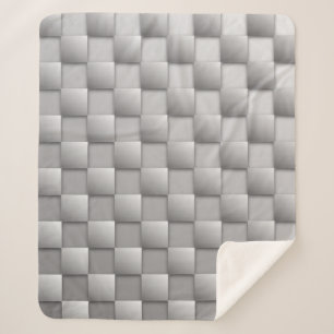 Cobertor Sherpa Silver Checkers Sherpa Blanket