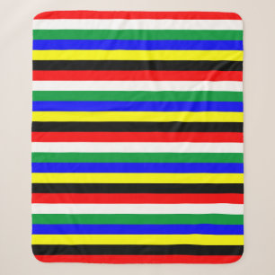 Cobertor Sherpa Símbolo de faixas de bandeira da África do Sul
