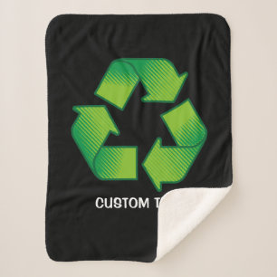 Cobertor Sherpa Símbolo de reciclagem