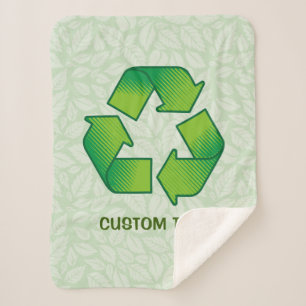 Cobertor Sherpa Símbolo de reciclagem