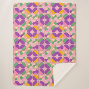 Cobertor Sherpa Simetria Abstrata Moderna Aconchegante ✨ Abstrato