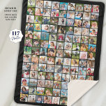 Cobertor Sherpa Simple 117 Square Photo Collage Custom Color<br><div class="desc">Making your own photo memory keepsake blanket is a great way to treasure and showcase special memories. Create your own utilizing this easy-to-upload photo collage template with 117 square pictures and personalized with your custom text in your choice of colors. Make as a gift for family members or friends commemorating...</div>