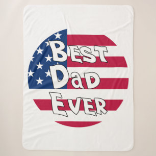 Cobertor Sherpa Sinalizador Best Pai Ever USA